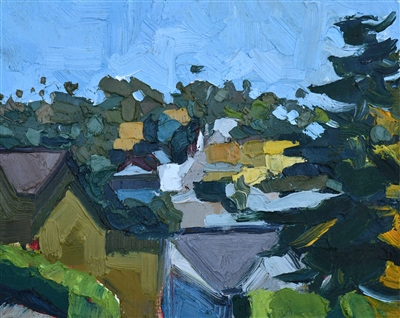Impressionist contemporary original oil painting of Southern