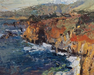 Impressionist artist Greg Carter utilizes thick brush strokes and